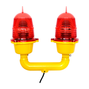 ICAO L810 Low Intensity <strong>Double</strong> Red Obstruction Light for Tower and Building - Product Image 1
