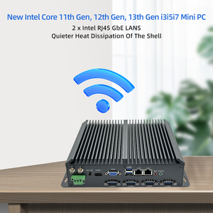 Mini PC fansız RS485 Com GPIO portu 11th Gen i7-1165G7 i5-1135G7 endüstriyel masaüstü bilgisayar PC ile 9 ~ 36V DC IN - Product Image 2