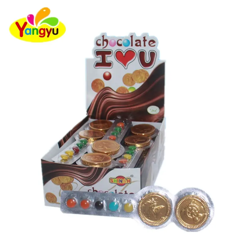 Halal Chocolade Snoep Chocolade Bonen Gouden Munt Chocolade