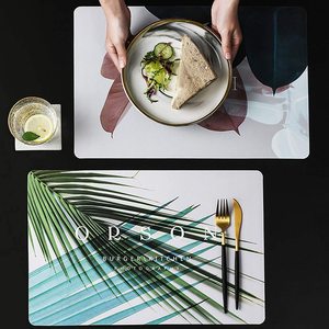 餐桌餐垫室内厨房餐饮装饰品可洗PP塑料餐垫12 * 18英寸，带定制印刷 - Product Image 2