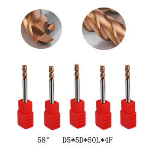 HRC58 Carbide <strong>End</strong> <strong>Mill</strong> 1 2 4 5 6 8 10 12mm 4Flutes Milling Cutter Alloy Coating Cutting Tool CNC Machine <strong>End</strong> <strong>Mills</strong> - Product Image 3