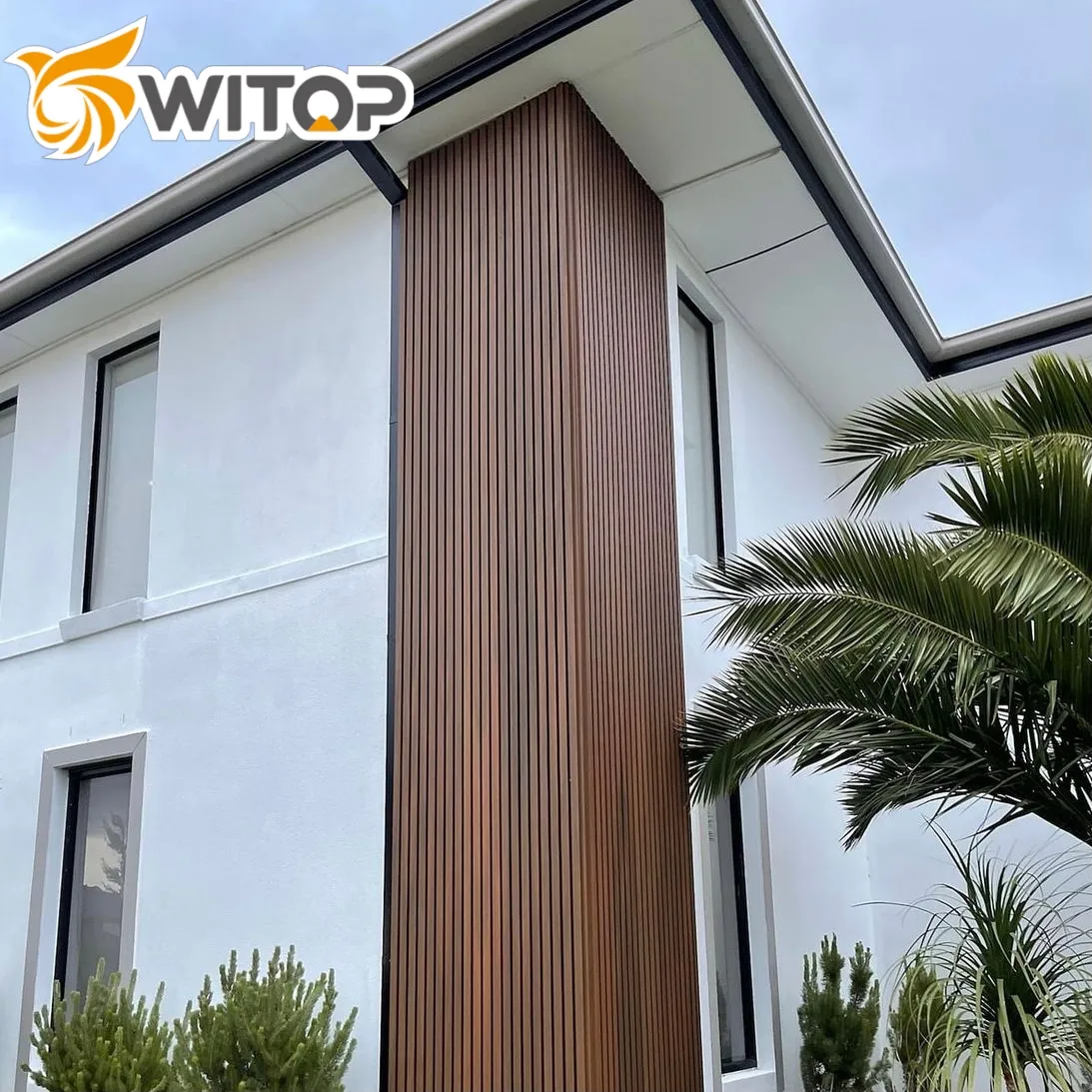 Co-Ekstrusi Eksterior Panel Dinding Wpc Dinding Cladding