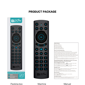 G20S PRO BT 2.4G telecomando BT Air Mouse controllo vocale retroilluminazione giroscopio di apprendimento ir telecomando per Smart TV Box PC bt - Product Image 3