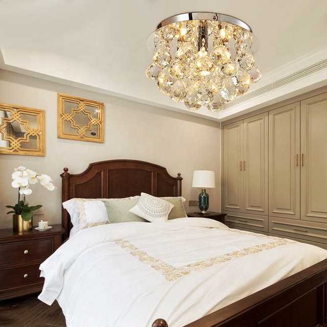 crystal ceiling light for living room modern