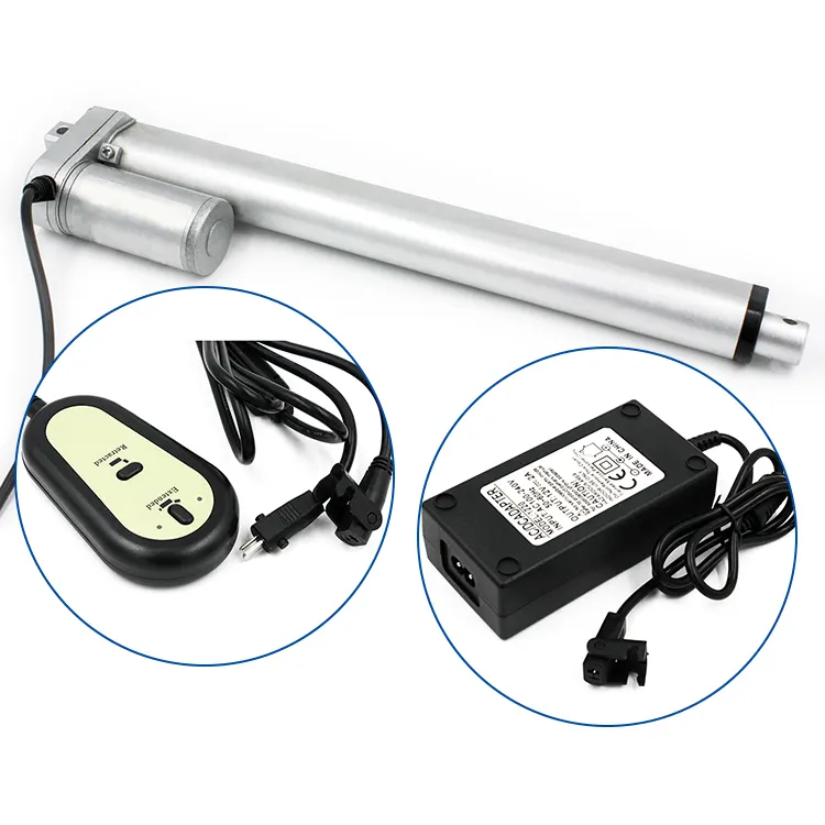 DC 12v 24v 200kg Long Linear Actuator Control Box Linear Motion 1000mm with Remote Control for Linear Actuator