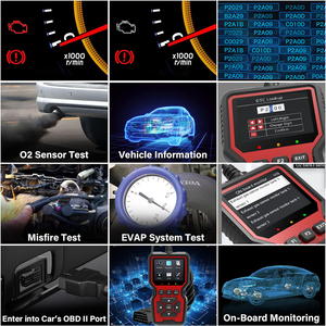 MIL-Status Löschen des DTC O2-Sensortests Überprüfen Sie den Motorcode-Leser OBD-II Obdii Scanner Engine Analyzer-Diagnose tools für Autos - Product Image 5