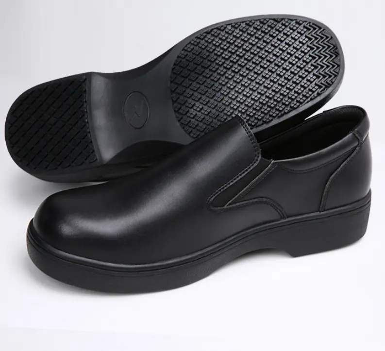 JDS Alta Qualidade Isolado Branco Enfermeira Segurança Sapatos De Couro Impermeável Aço Toe Trabalho Sapatos