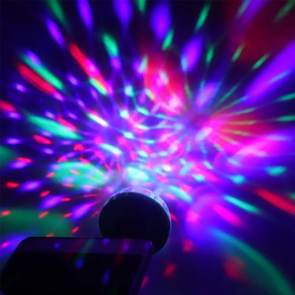 Lumière de scène fête Mini effet Usb Dj Disco voiture atmosphère Rgb musique lampe maison à Apple Android téléphone Led petite boule magique