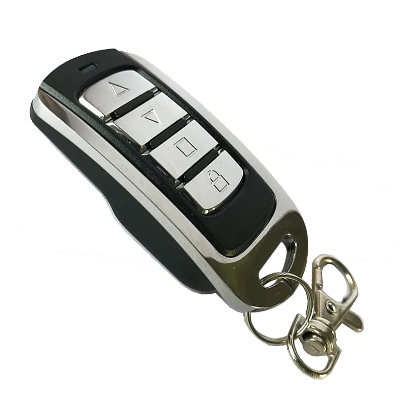 Chave de carro controle remoto 433mhz, compatível, de marca, universal, cópia remota alternativa, botão metálico, 4
