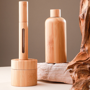 Bamboo 5ml 10ML小型ポケット化粧用ガラスローラーエッセンシャルオイル香水マスカラスキンケアクリームアイドロップ包装 - Product Image 4