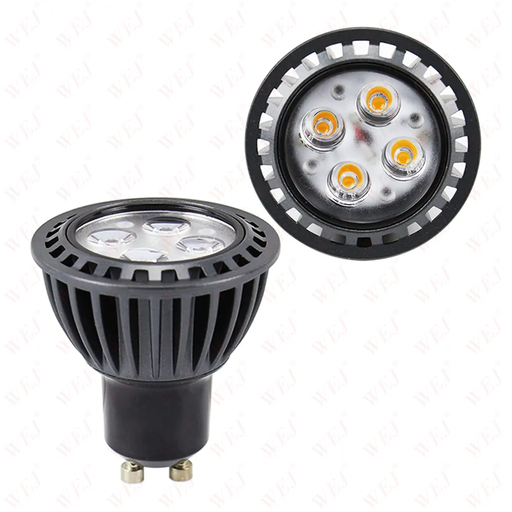 GU10 LED זרקור יעילות גבוהה LED GU10 מנורות COB SMD AC 100-245V וללא Dimmabel GU10 LED הנורה