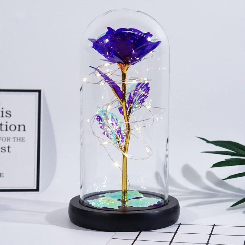 Fond en plastique + feuilles Fleur laser violette
