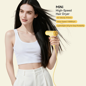 Mini Nhỏ Gọn Máy Sấy Tóc Tốc Độ Cao Công Nghệ Ion DC Động Cơ 800W Điện Nhiệt Bảo Vệ Hoạt Động Im Lặng Có Thể Gập Lại Thiết Kế Cho - Product Image 1