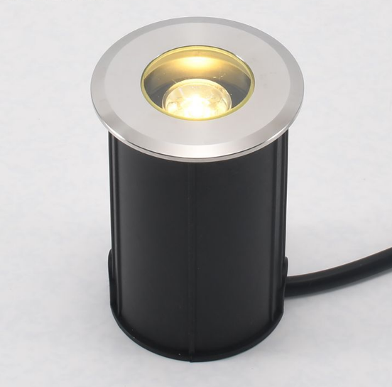 Led begraven licht 1w3w roestvrijstalen onderwaterlicht anker ingebed park vierkante muurhoek onderwater klein begraven licht