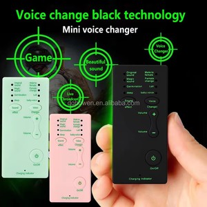Cambiador de voz portátil Tarjeta de sonido Teléfono móvil Cambios de voz Dispositivo de juego Regalos para Halloween para teléfono/computadora portátil/tabletas - Product Image 3