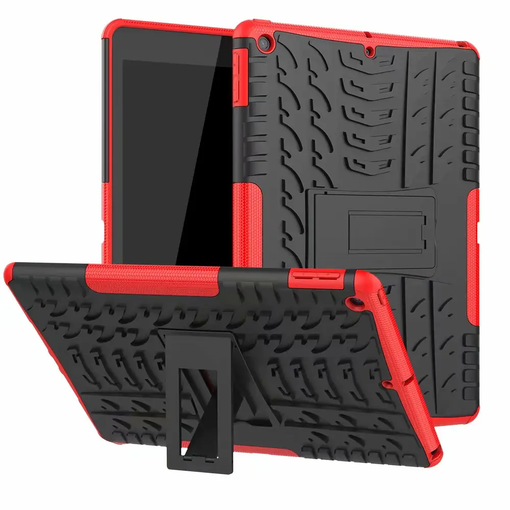 Schokbestendig Tpu Pc Armor Hybrid Stand Cover Silicone Tablet Case Voor Ipad Pro 12.9 11 10.2 2020 Air 2 3 4