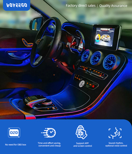 ไฟ LED สร้างบรรยากาศภายในรถยนต์ Voyeego สำหรับรถ Benz C Class Glc ไฟ X253 W205แสงโดยรอบ - Product Image 6