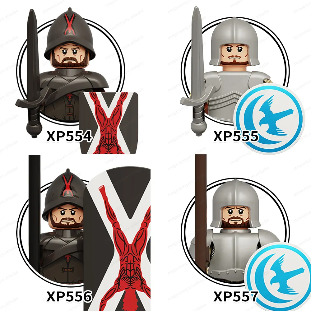 KT1073 TV oyun tahtlar Elite askerler Ailim Guard Pavise Crossbowmen vadisi şövalye Minifigs yapı taşı tuğla çocuk oyuncakları