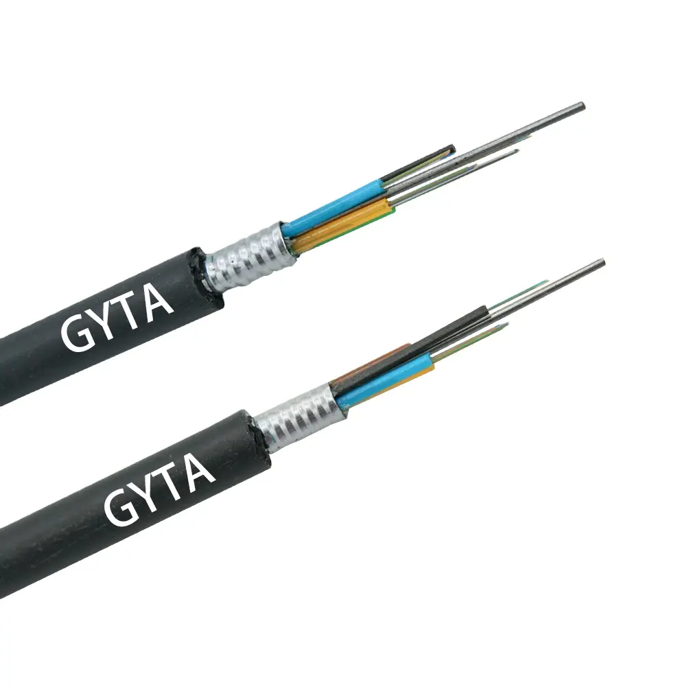 GYTS / GYTA волоконно-оптический канал/Воздушный бронированный 12/24/36 сердечник волоконно-оптический кабель GYTA