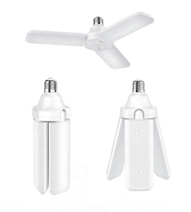 CE ROHS NEW <strong>ERP</strong> Garage <strong>Light</strong> E27 39W 52W Angle Adjustable Fan Blade Led Foldable 3 Leaf Lamp E27 Base , LED-LEAF
