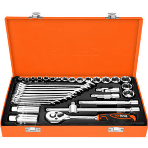 High Strength Kit <strong>Hardware</strong> <strong>Tool</strong> <strong>Set</strong> 36pcs Ratchet Wrench <strong>Set</strong> with Iron <strong>Tools</strong> <strong>Set</strong> Box - Product Image 2