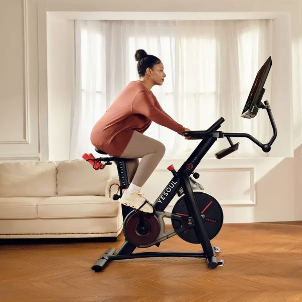 Flywheel equipamento de academia para uso corporal comercial, uso interno, ciclo, exercício adulto, bicicleta com alça multifuncional lcd