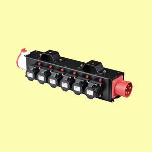 CEE 32A 5P <strong>Input</strong> 16A <strong>Output</strong> Portable Power Distribution Distro Splitter Box