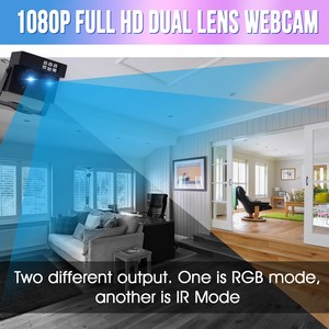 ELP-Cámara de doble lente con reconocimiento facial, dispositivo con USB, RGB, IR, salida Dual, AR0230, Sensor HDR, 105dB, detección biológica, cámara Web con LED IR - Product Image 5