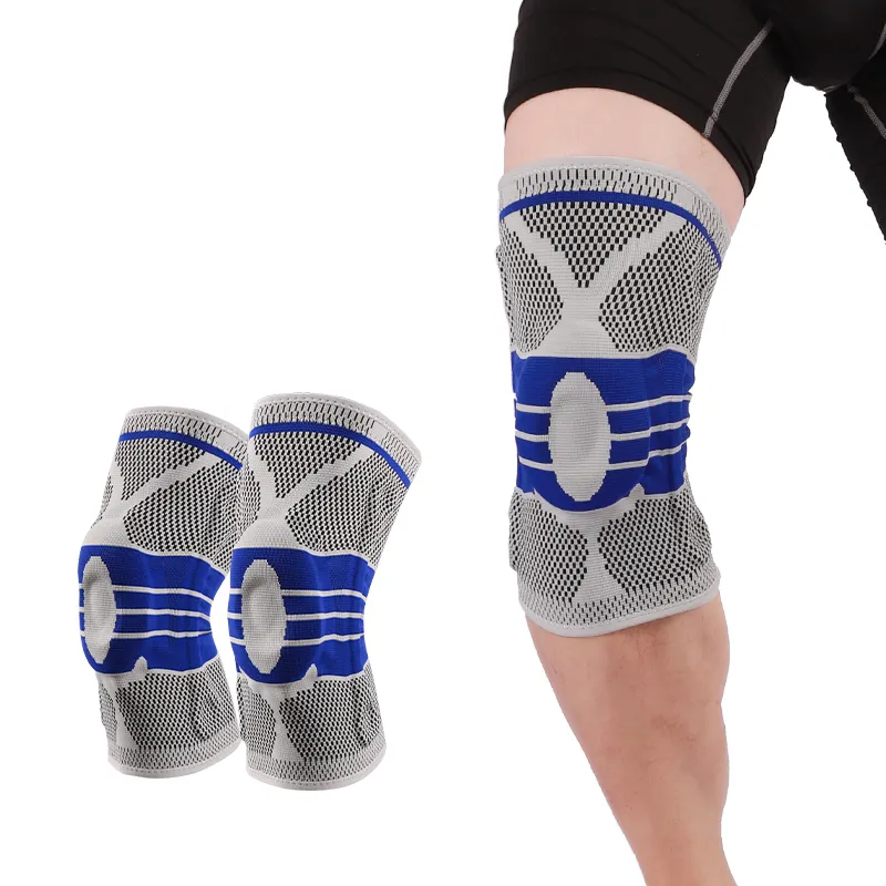 2074 # genouillère de compression confortable, support magnétique du genou, genouillère avec gel de silicone antidérapant