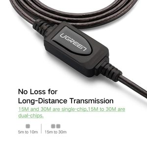 USB uzatma kablosu ile sinyal amplifikatörü, USB 2.0 uzatma kablosu erkek kadın genişletici kablosu yazıcı kamera için