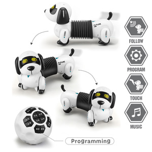 Çocuklar interaktif oyuncak uzaktan kumanda yavru köpek gerçekçi Robot programlanabilir akıllı takip Rc elektronik Robot oyuncak Pet köpek - Product Image 5