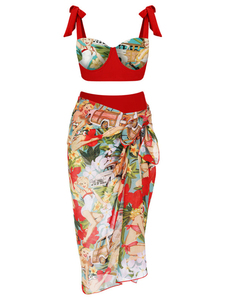 Shorts de piscina luxuoso feminino e masculino, roupa de banho estampada da moda vermelha, <span class=keywords><strong>micro</strong></span> biquínis para meninas, 2022