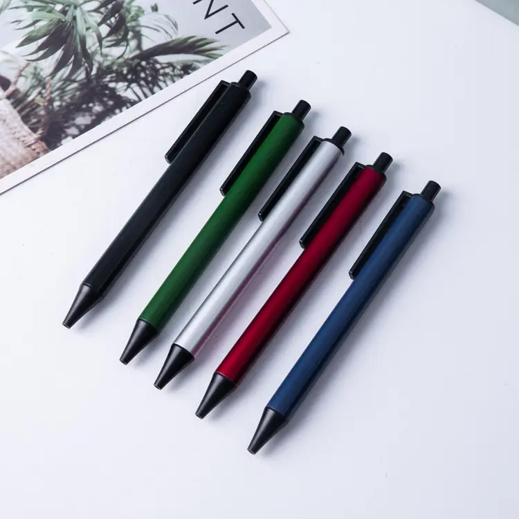 Bolígrafo de metal Publicidad comercial regalo promocional bolígrafo de firma Oficina escuela papelería