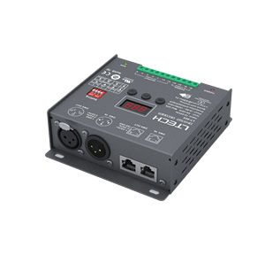 Ltech-Decodificador DMX 512 para iluminación de escenario, dispositivo de 8bit, 16bit, RGBWY, 5A, 5CH, Max.25A, Max.600W, XLR, RJ45, RDM - Product Image 3
