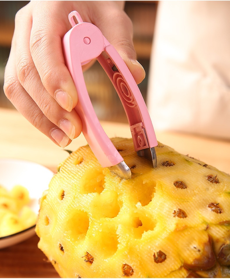 Multi-function fruit veg eye dig tool-pink