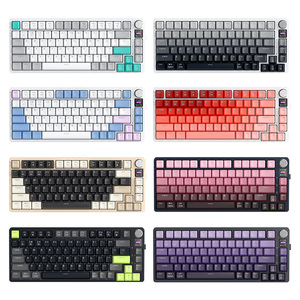 定制75% 垫片81键屏幕显示音量旋钮热插拔RGB 2.4G BT有线游戏鼠标键盘机械rgb键盘 - Product Image 5