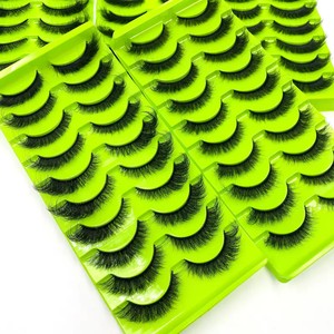 10ペアつけまつげナチュラル3Dミンクまつげウィスピーフェイクミンクまつげ手作りキャットアイまつげエクステンション美容メイクツール - Product Image 4
