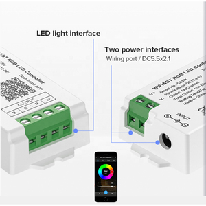 Controlador WiFi de tira LED RGB inteligente multifuncional Control de aplicación Tuya 15A - Product Image 2