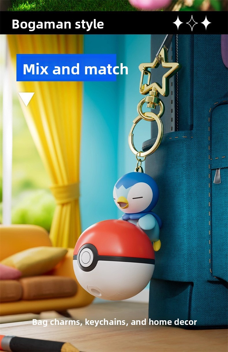 Porte-clés Pokmon ball-écureuil