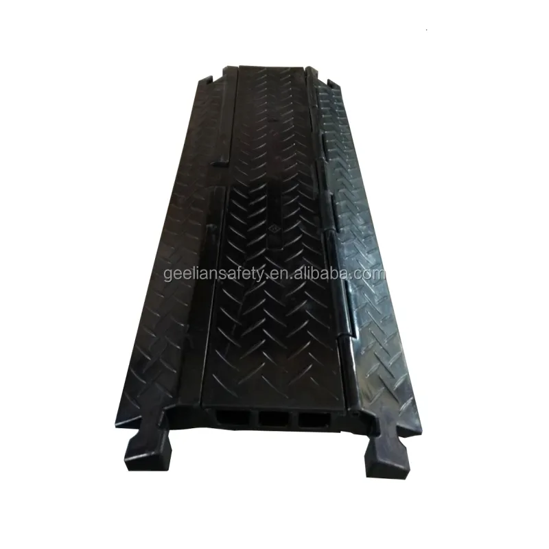 rubber durable cable protector driveway curb ramp