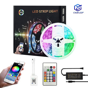 12V Bluetooth kontrollü 5050 RGB su geçirmez renkli <span class=keywords><strong>LED</strong></span> şerit: TV, oda ve parti dekor için mükemmel - Product Image 2