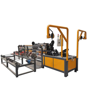 Fully <strong>Automatic</strong> Double <strong>Wire</strong> Mesh Chain Link Fence Weaving <strong>Net</strong> Making <strong>Machine</strong> Factory Best Price - Product Image 2