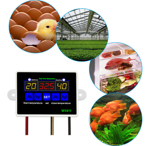 Controlador de humedad Precio barato de fábrica Controlador de ZFX-W1411 Sensor de pantalla digital Rango de temperatura-55-120 Termostato - Product Image 2