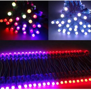 HOUDE LED Pixel WS2811 WS1903 DC5V 12V Digital IP68 Christmas Led Module Light String F8 12ミリメートルRGB LED Pixel Light - Product Image 3