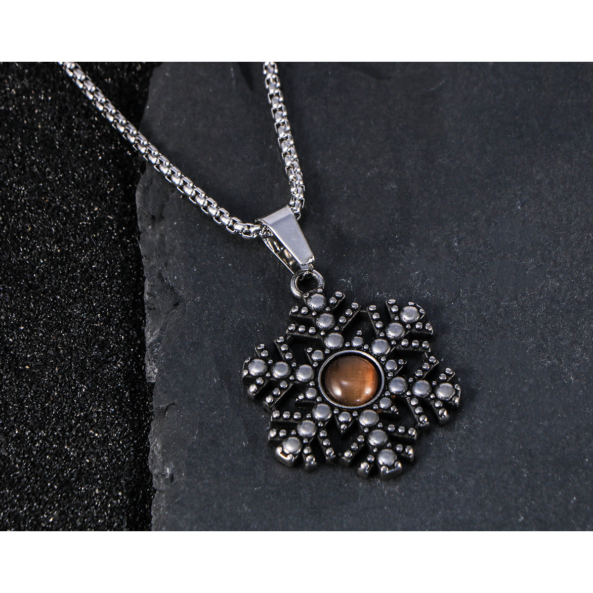 Pendentif simple orange