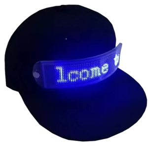 Advertising Party Night Running Adjustable Flashing <strong>Display</strong> <strong>Message</strong> Animated <strong>Bluetooth</strong> Led Sign Baseball Advertising Caps - Product Image 2