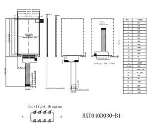 <span class=keywords><strong>4</strong></span> inch 480x800 TFT <span class=keywords><strong>LCD</strong></span> Bảng điều chỉnh gc9503 mipi giao diện 24 pin FPC dọc phạm vi với 3 ngày thời gian dẫn - Product Image 4