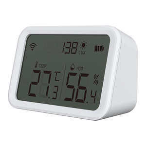 Tuya Zigbee 3 en 1 Sensor de temperatura y humedad termómetro inalámbrico Sensor higrómetro para dormitorio/sala de estar - Product Image 4
