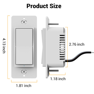 Smart Switch WiFi Matter Tuya Smart Life Control remoto Dimmer Switch para Smart Home Lights