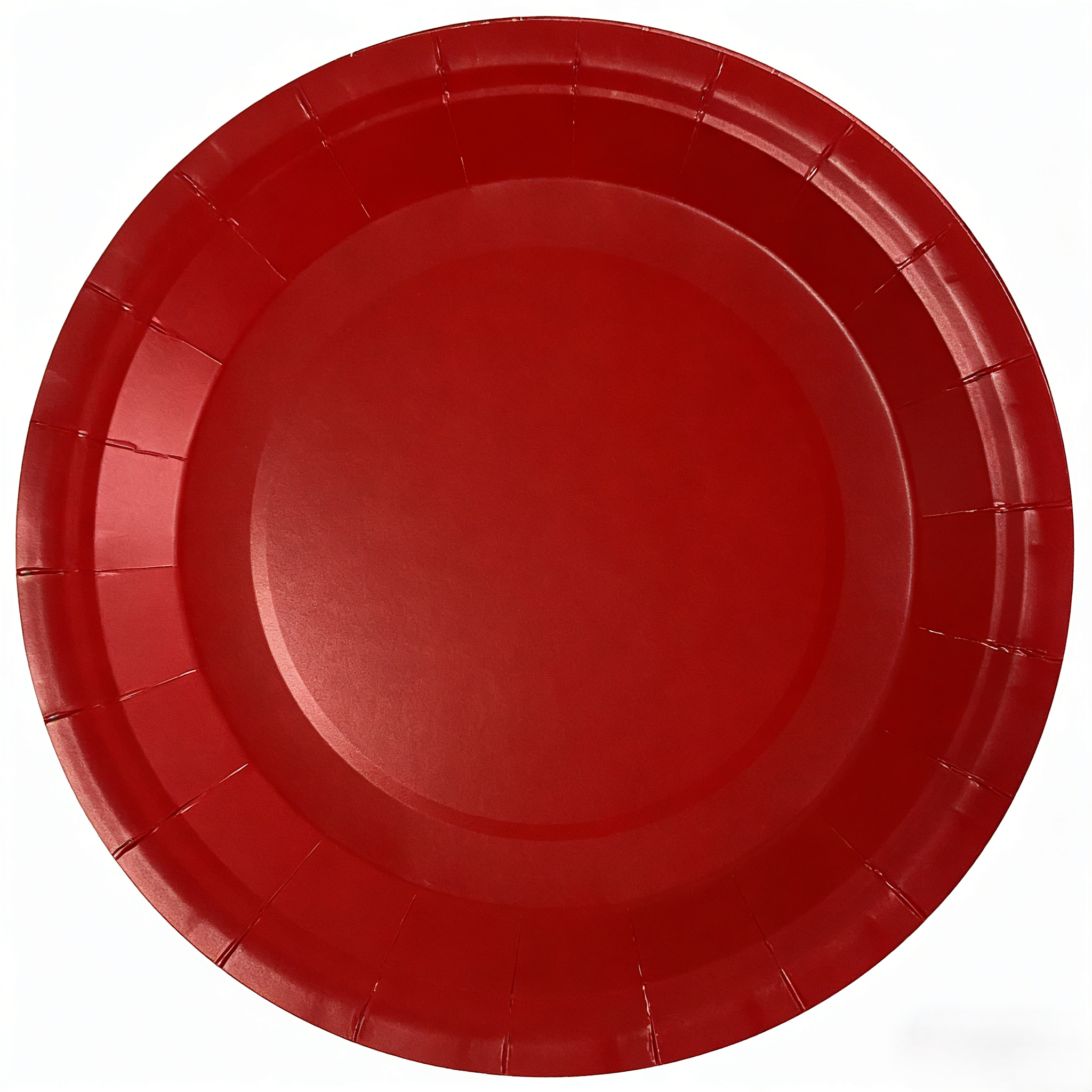 Plato de papel de 9 pulgadas * 10 piezas * Rojo